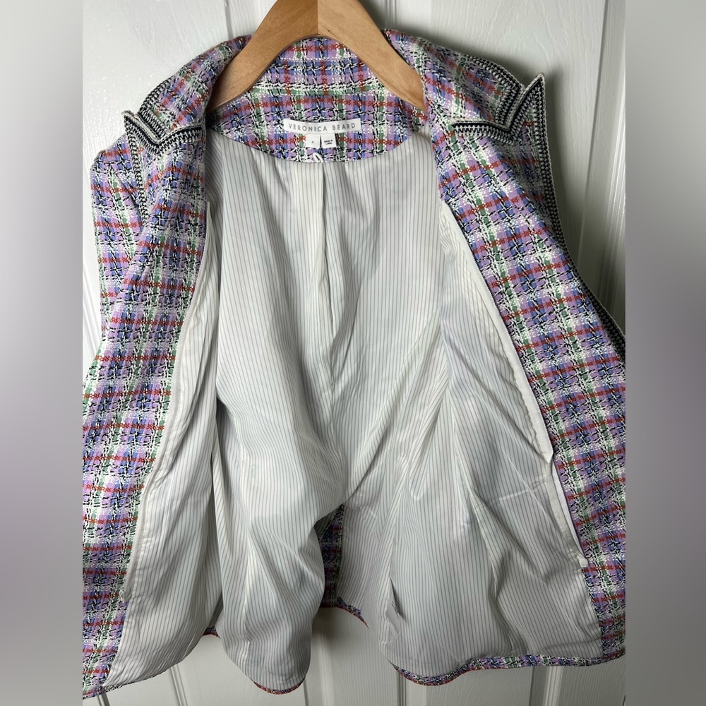 Veronica Beard Tweed Etney Dickey Jacket 4 - Picture 6 of 13